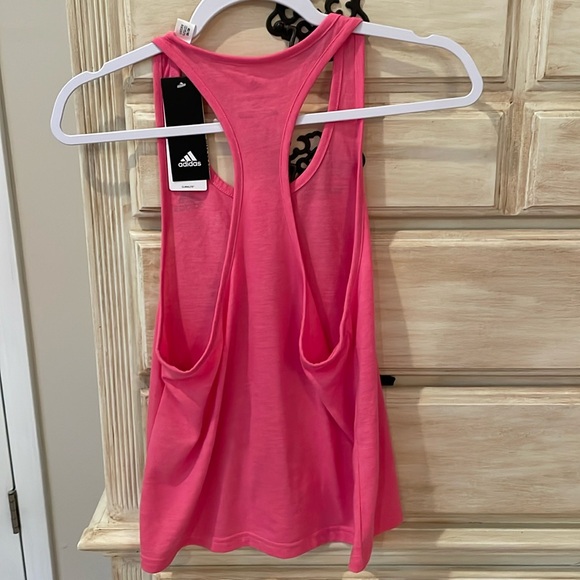 NWT PINK ADIDAS TANK - Picture 2 of 3